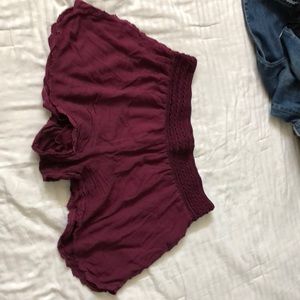 Charlotte Russe Wine colored shorts